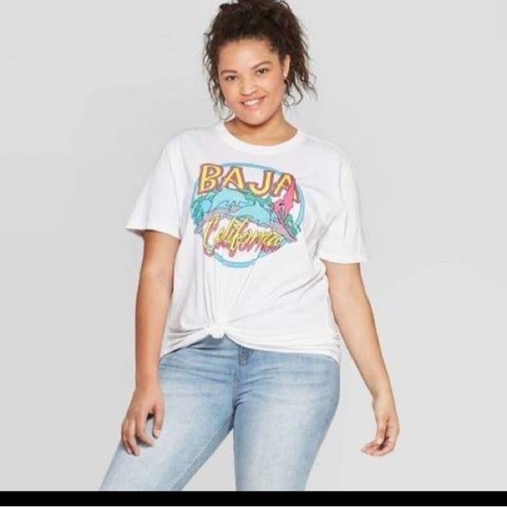 Mighty Fine Graphic Top-Small-Baja California-Retro Inspired-Skate-Surf-S/S